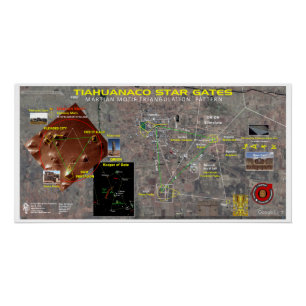 Tiahuanaco - Cydonia Star Map Poster