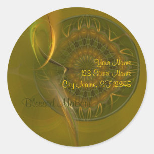 Tialtiu Harvest Goddess Abstract Art Classic Round Sticker