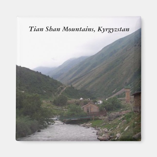 Tian Shan Mountains, Kyrgyzstan Magnet (Front)