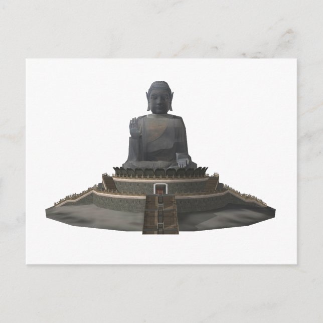 Tian Tan Buddha: Big Buddha: 3D Model: Postcard (Front)