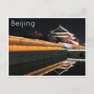 tiananmen gate reflect postcard