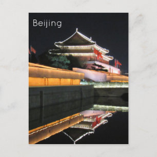 tiananmen gate reflect postcard