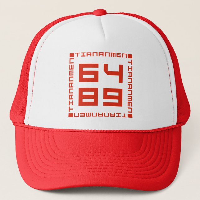 Tiananmen Square 6/4/1989 Trucker Hat (Front)