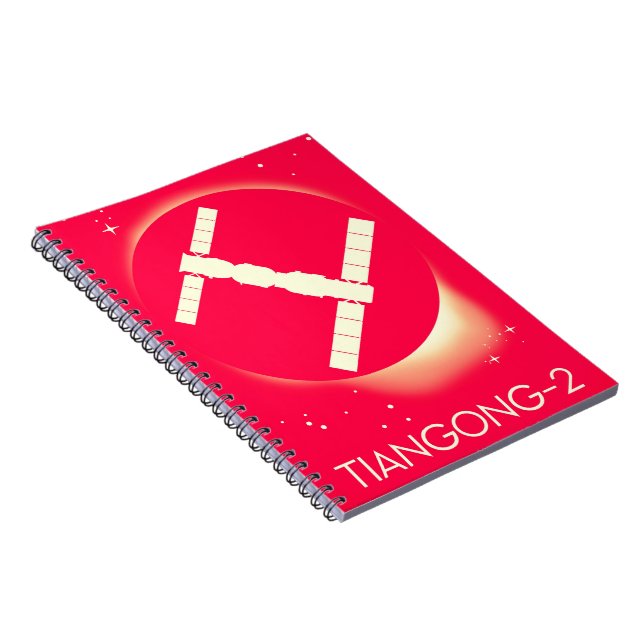 Tiangong-2 China space station space art. Notebook (Right Side)