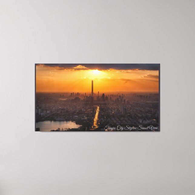 Tianjin Sunset Canvas Art (Front)
