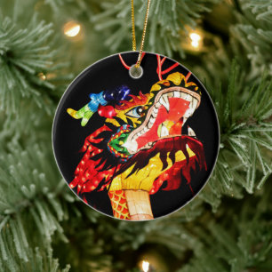 Tianlong Dragon Ceramic Tree Decoration