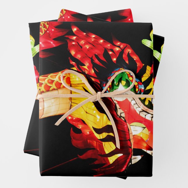 Tianlong Dragon Wrapping Paper Sheet (In situ)
