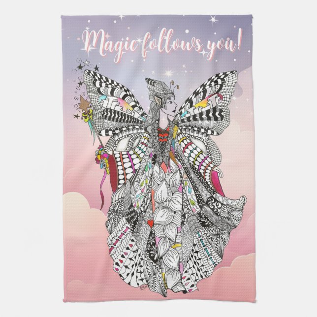 Tianna the Fairy Queen Kitchen Towels (Vertical)