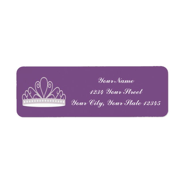 Tiara Address Label (Front)