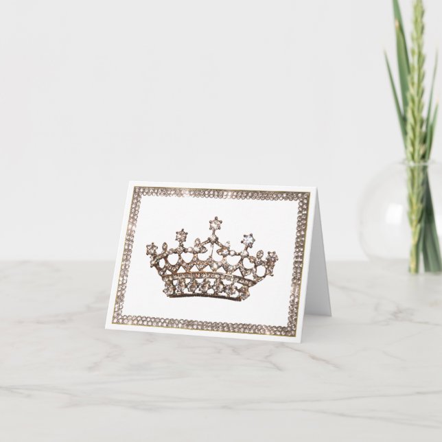 Tiara and Gems notecards (Front)