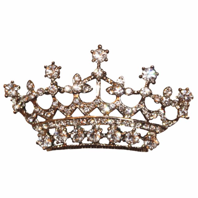 Tiara and Gems Sculpture Standing Photo Sculpture (Front)