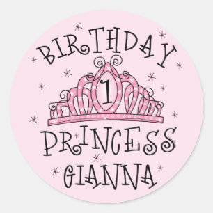 Tiara Birthday Princess Gianna Sticker