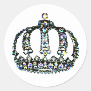 "Tiara” Classic Round Sticker