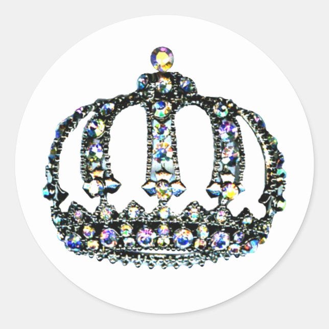 "Tiara” Classic Round Sticker (Front)