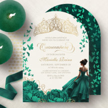 Tiara Emerald Green Princess Quinceanera