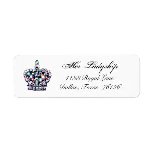 Tiara Gems Return Address Labels