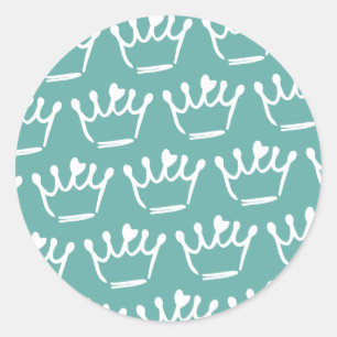 Tiara Illustrations Classic Round Sticker