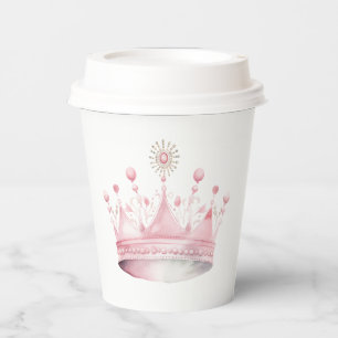 Tiara Princess Birthday Party Paper Cups