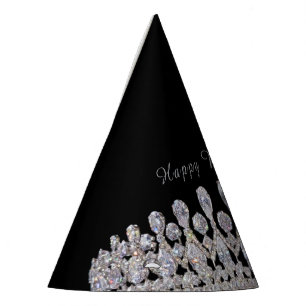 Tiara Print New Year Party Hat