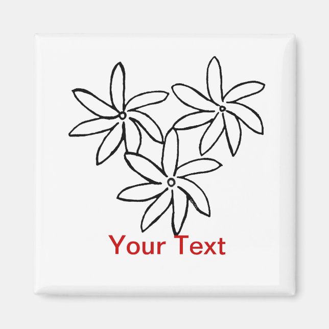 Tiare Flowers Magnet (Front)