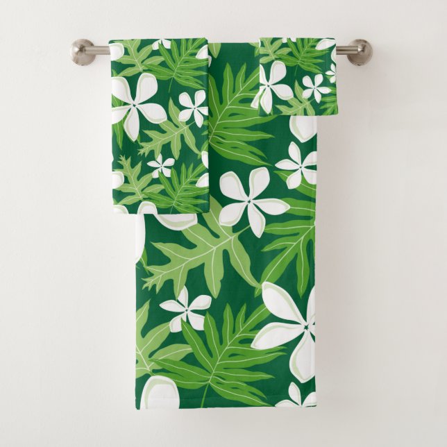 TIARE (GREEN) BATH TOWEL SET (Insitu)