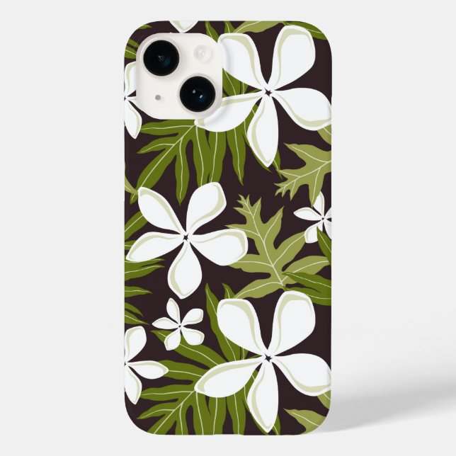 TIARE (OLIVE) Case-Mate iPhone CASE (Back)