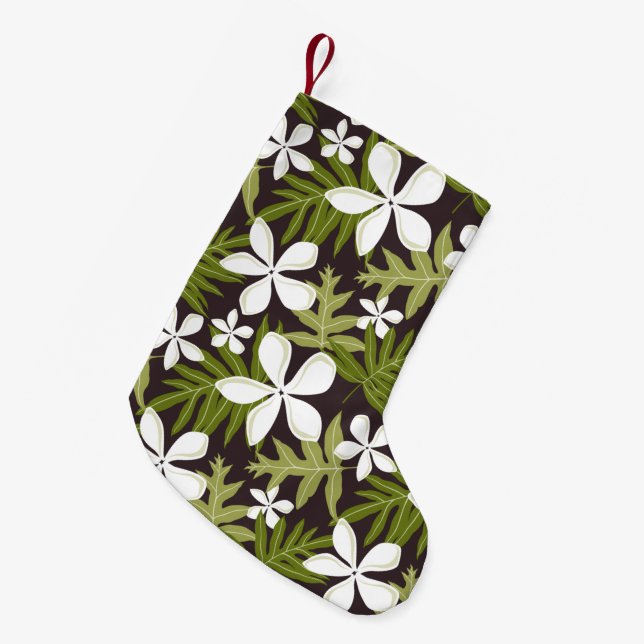 TIARE (OLIVE COMBO) Christmas Stocking (Front (Hanging))