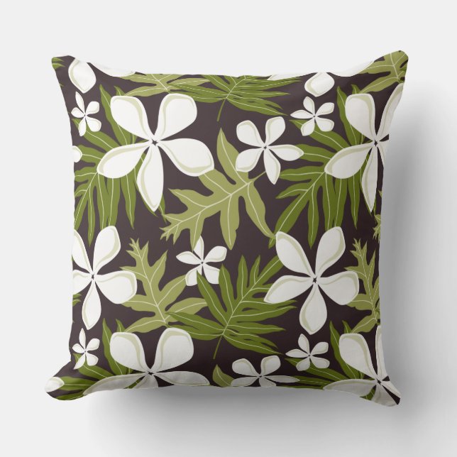 TIARE (OLIVE COMBO) CUSHION (Front)