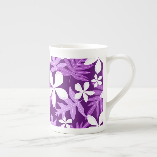 TIARE (PURPLE) BONE CHINA MUG (Right)