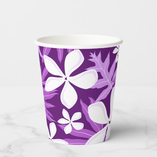 TIARE (PURPLE) PAPER CUPS (Back)