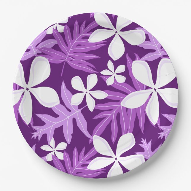 TIARE (PURPLE) PAPER PLATE (Front)