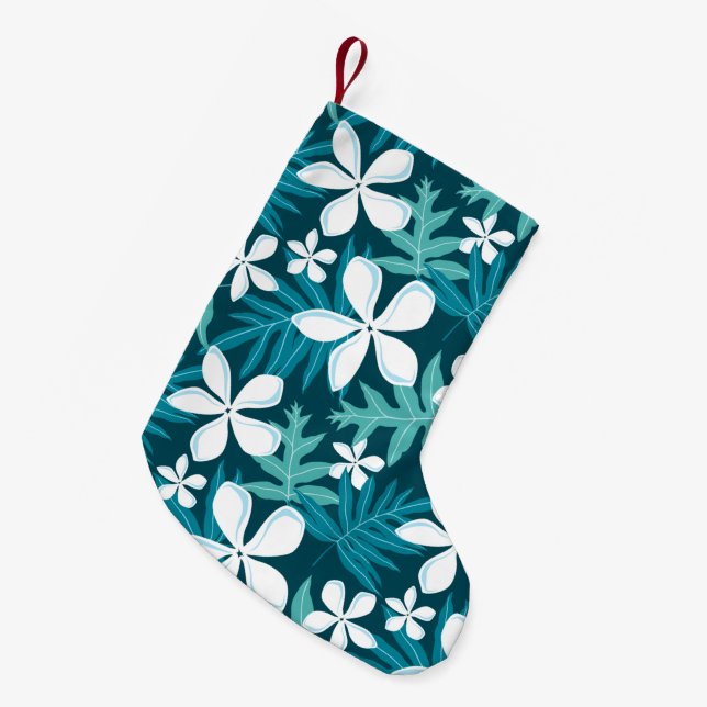 TIARE (TEAL) Christmas Stocking (Front (Hanging))