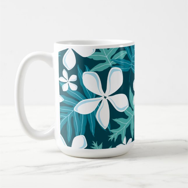 TIARE (TEAL) COFFEE MUG (Left)
