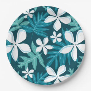 TIARE (TEAL) PAPER PLATE