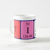 Tiarra periodic table name mug (Front Left)