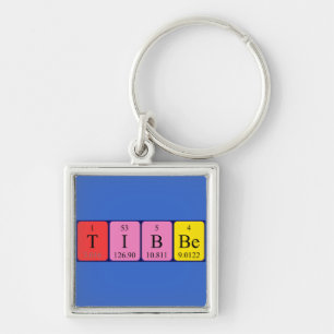 Tibbe periodic table name keyring