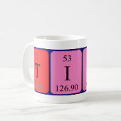 Tibbe periodic table name mug (Front Left)