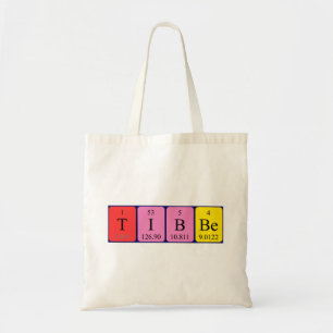Tibbe periodic table name tote bag