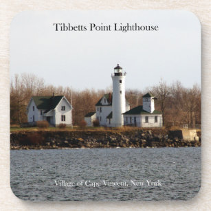 Tibbetts Point Lighthouse 6 plastic coasters
