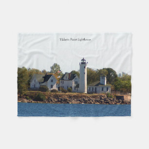 Tibbetts Point Lighthouse fleece blanket