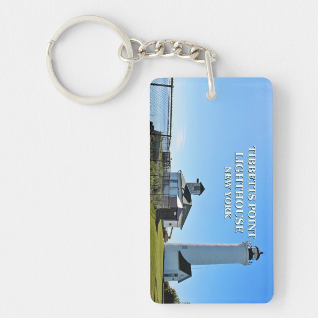 Tibbetts Point Lighthouse, New York Key Ring (Front)