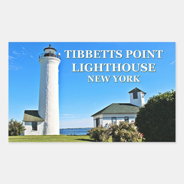 Tibbetts Point Lighthouse, New York Rectangular Sticker (Front)