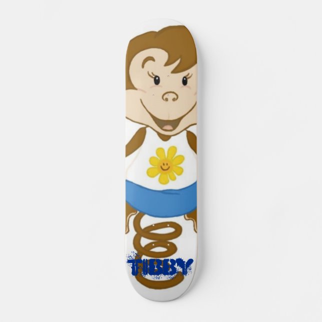 Tibby Blue Skateboard (Front)