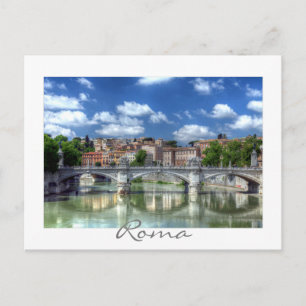 Tiber river in Roma, Italy Postcard