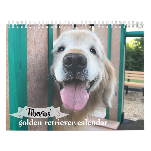 Tiberius' 2021 Golden Retriever Dog Calendar (Cover)