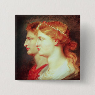 Tiberius and Agrippina, c.1614 15 Cm Square Badge