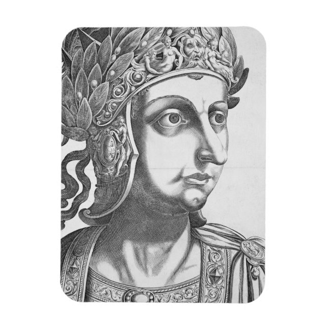 Tiberius Caesar (42 BC-37 AD), 1596 (engraving) Magnet (Vertical)
