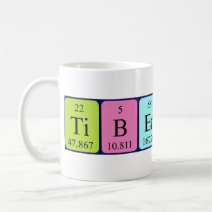 Tiberius periodic table name mug
