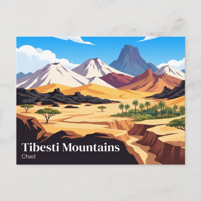 Tibesti Mountains Chad Postcard (Front)
