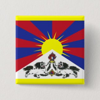 Tibet 15 Cm Square Badge